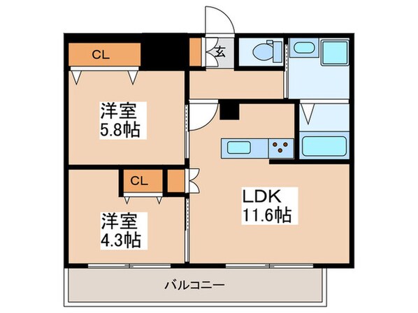 フレンシア下井草の物件間取画像